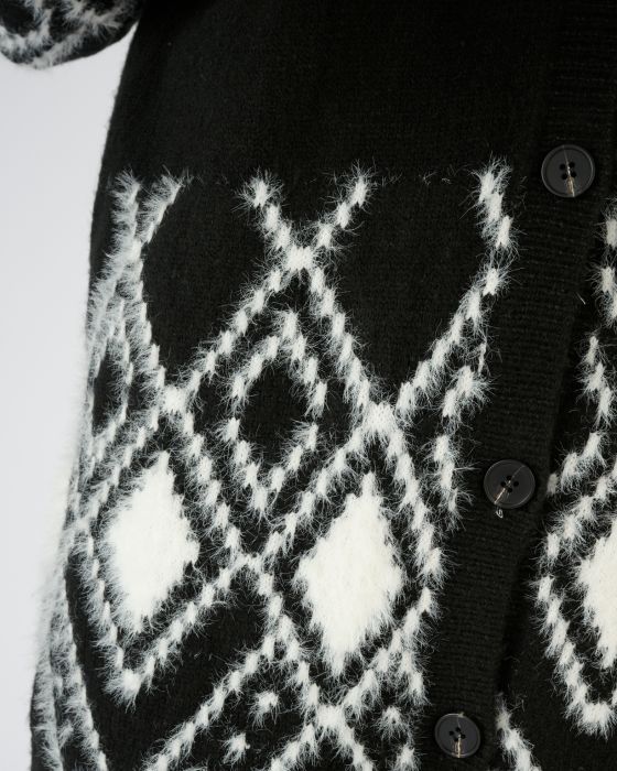 Gilet jacquard maille poilue Thermolactyl