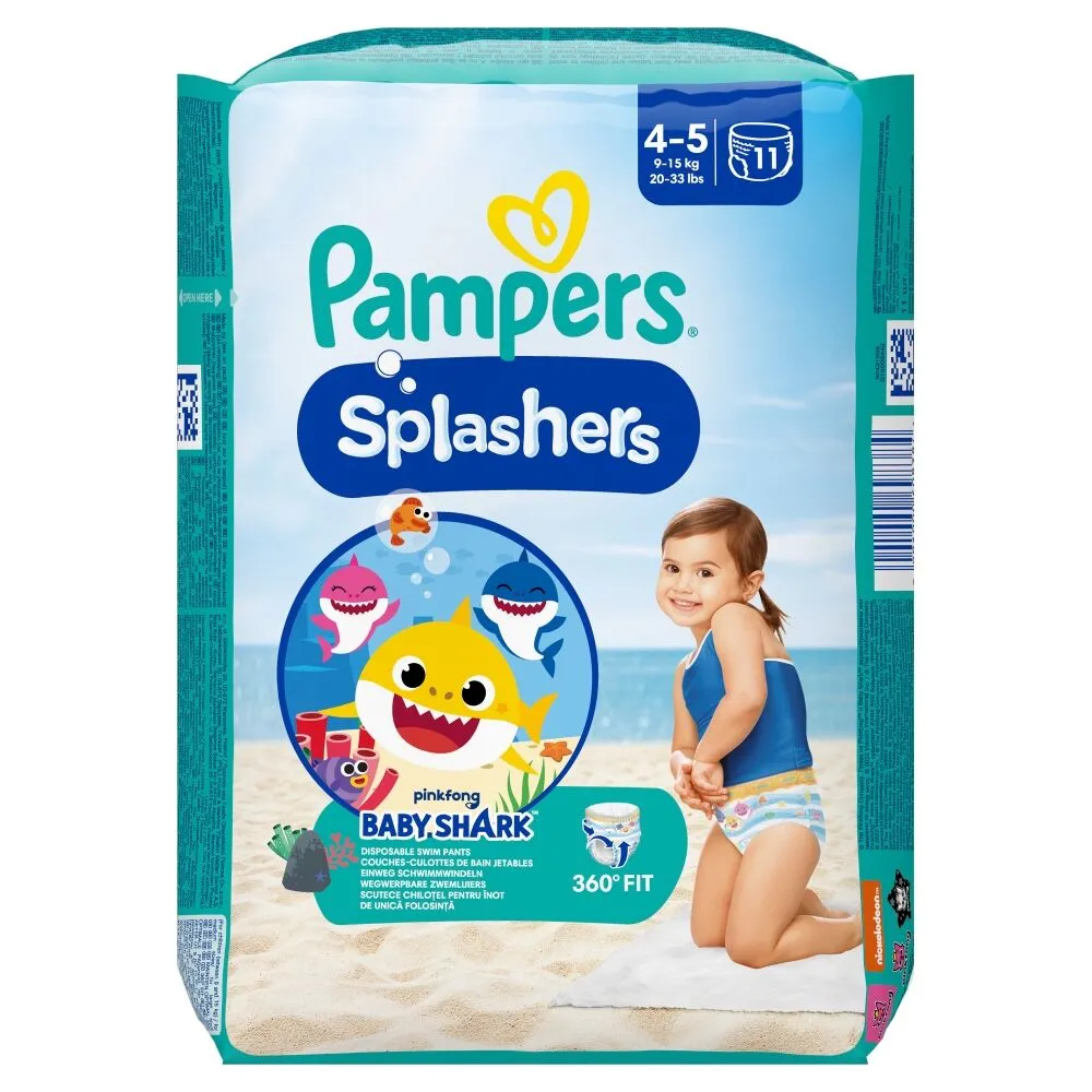 Pampers Pants Splashers Baby Shark pelene veličina 4