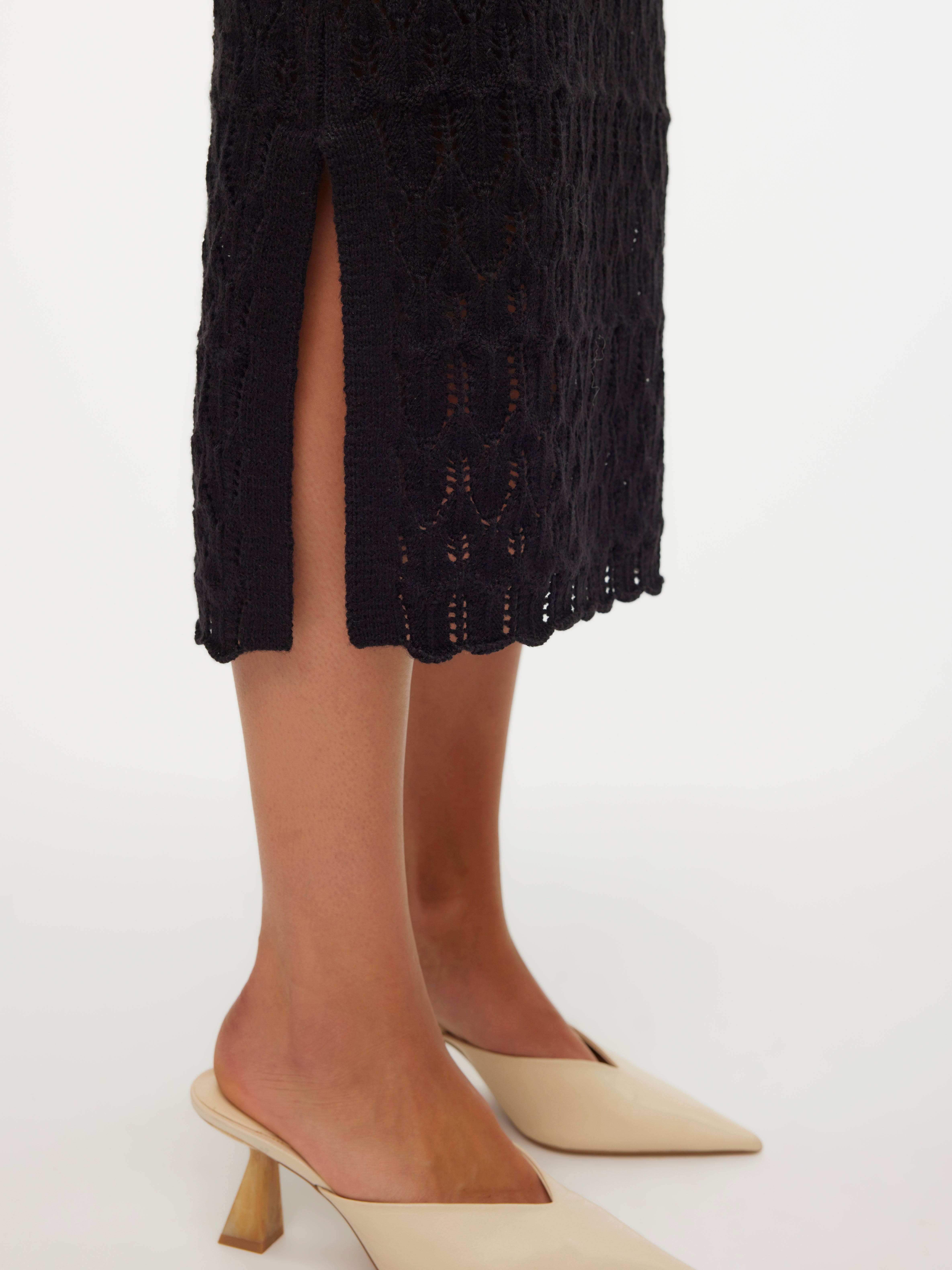 VMFABIENNE Hohe Taille Langer Rock