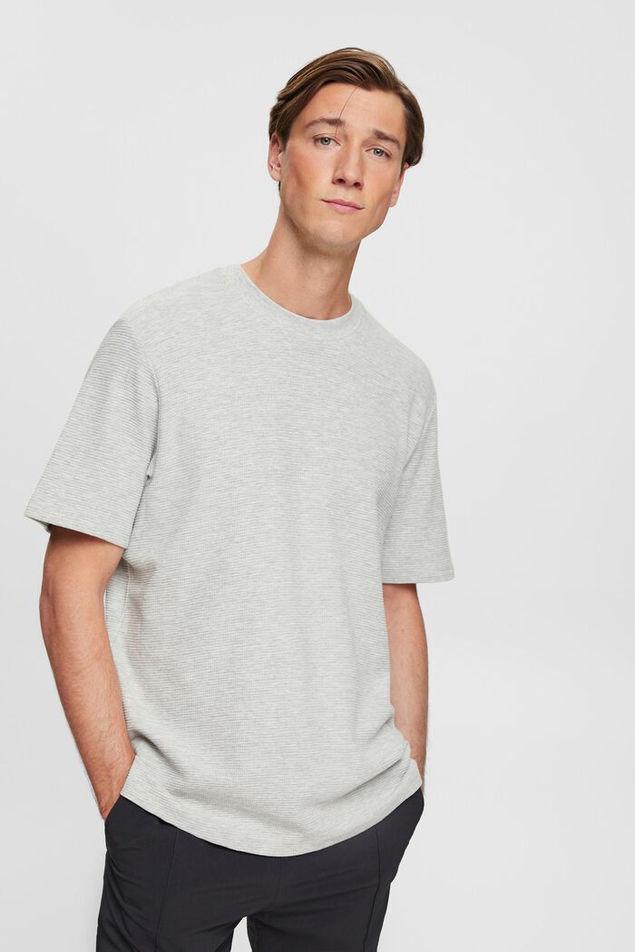 T-Shirt aus Strukturjersey