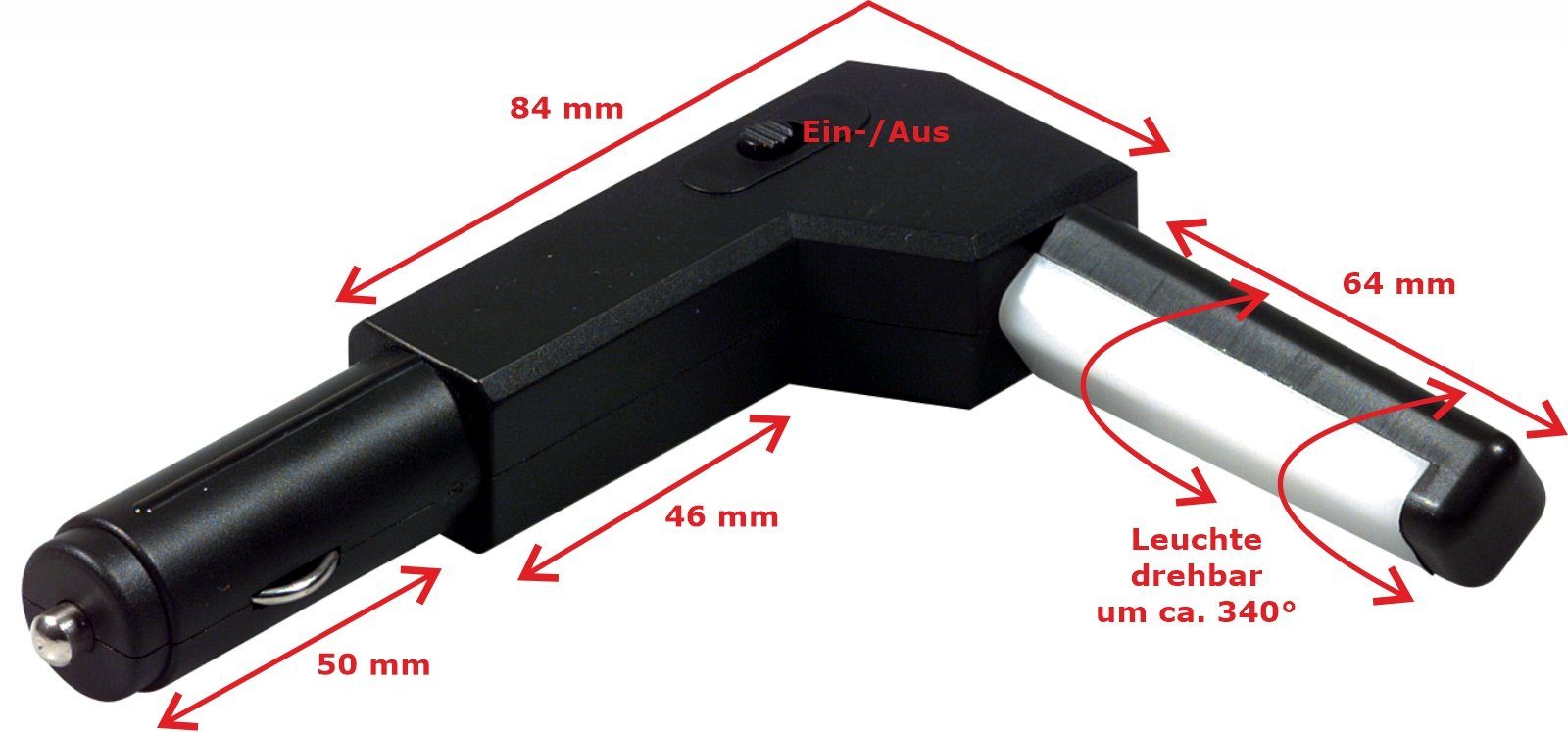 HR Autocomfort Historische Auto Leuchte Zigarettenanzünder Leselicht Leselampe Auto-Adapter