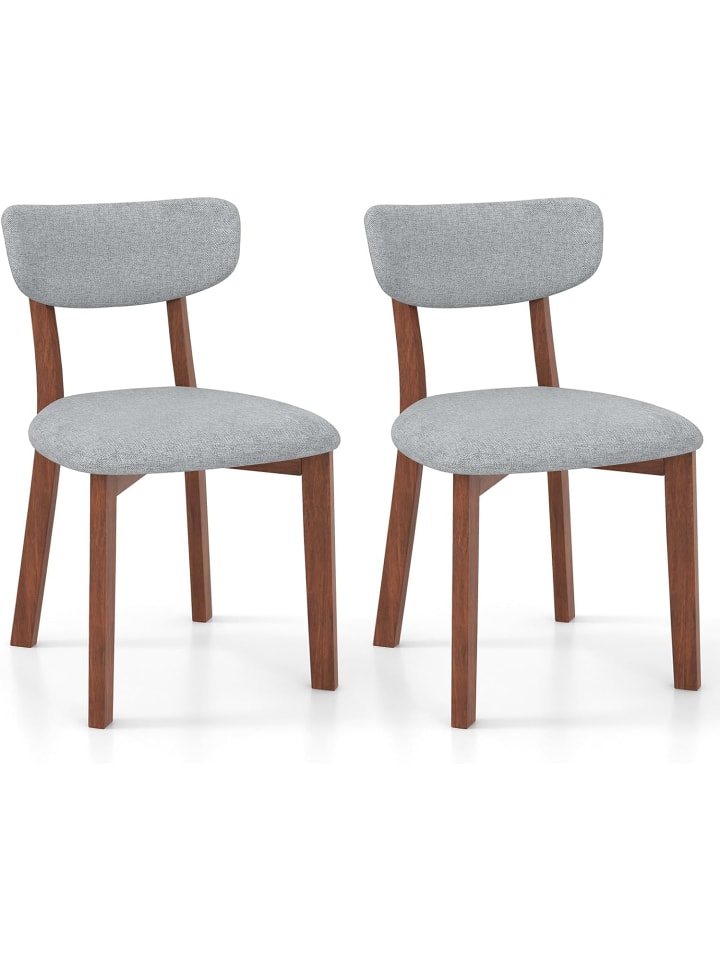 COSTWAY 2er Set Esszimmerstühle in Grau günstig kaufen onesize