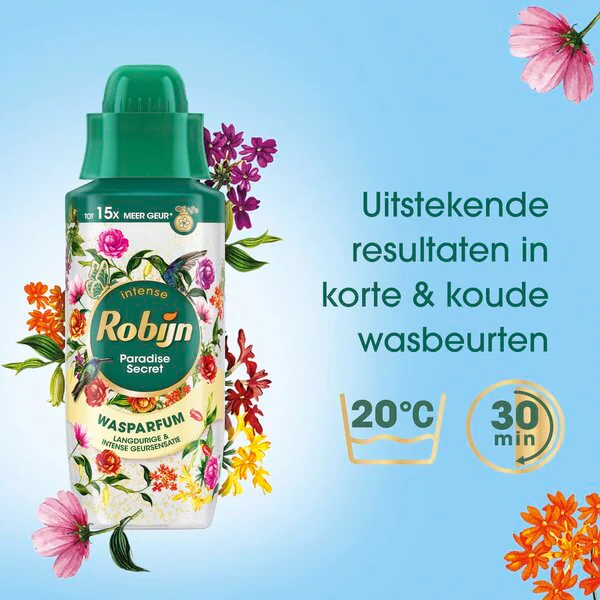 Robijn Intense Paradise Secret mosodai parfüm 342ml, 17 mosás