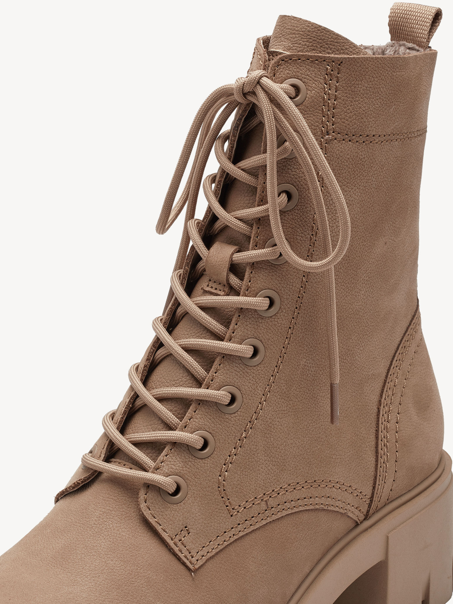 Bottine en cuir - marron