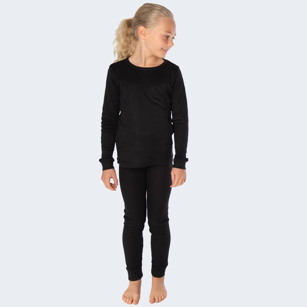Black Snake Cuddle Black 2-Pack Kinder Thermounterwäsche Set