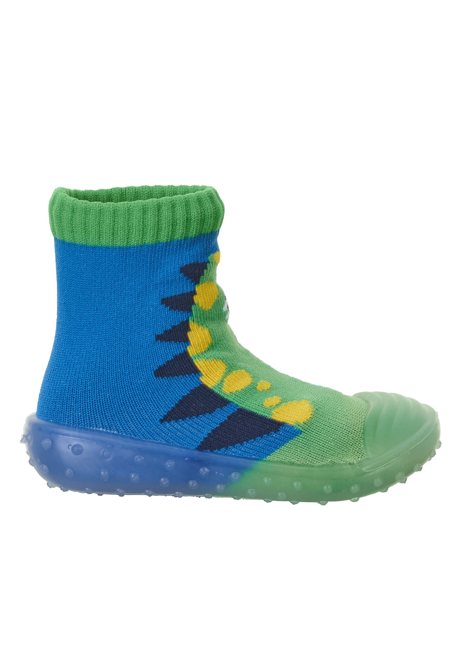 Adventure-Socks mit Motiv Dino in Blau / Grün