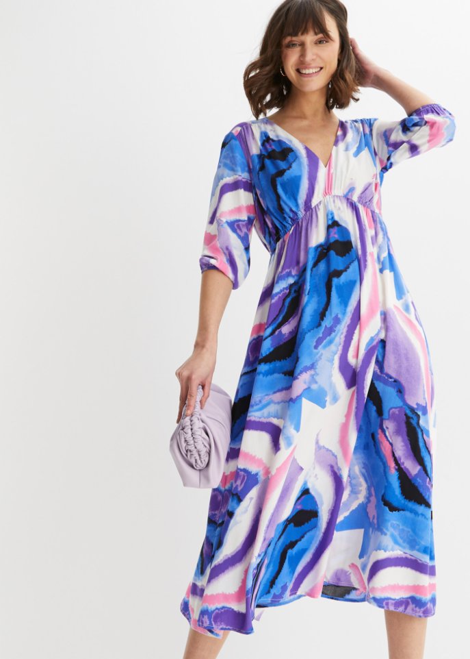 bedrucktes Midikleid
