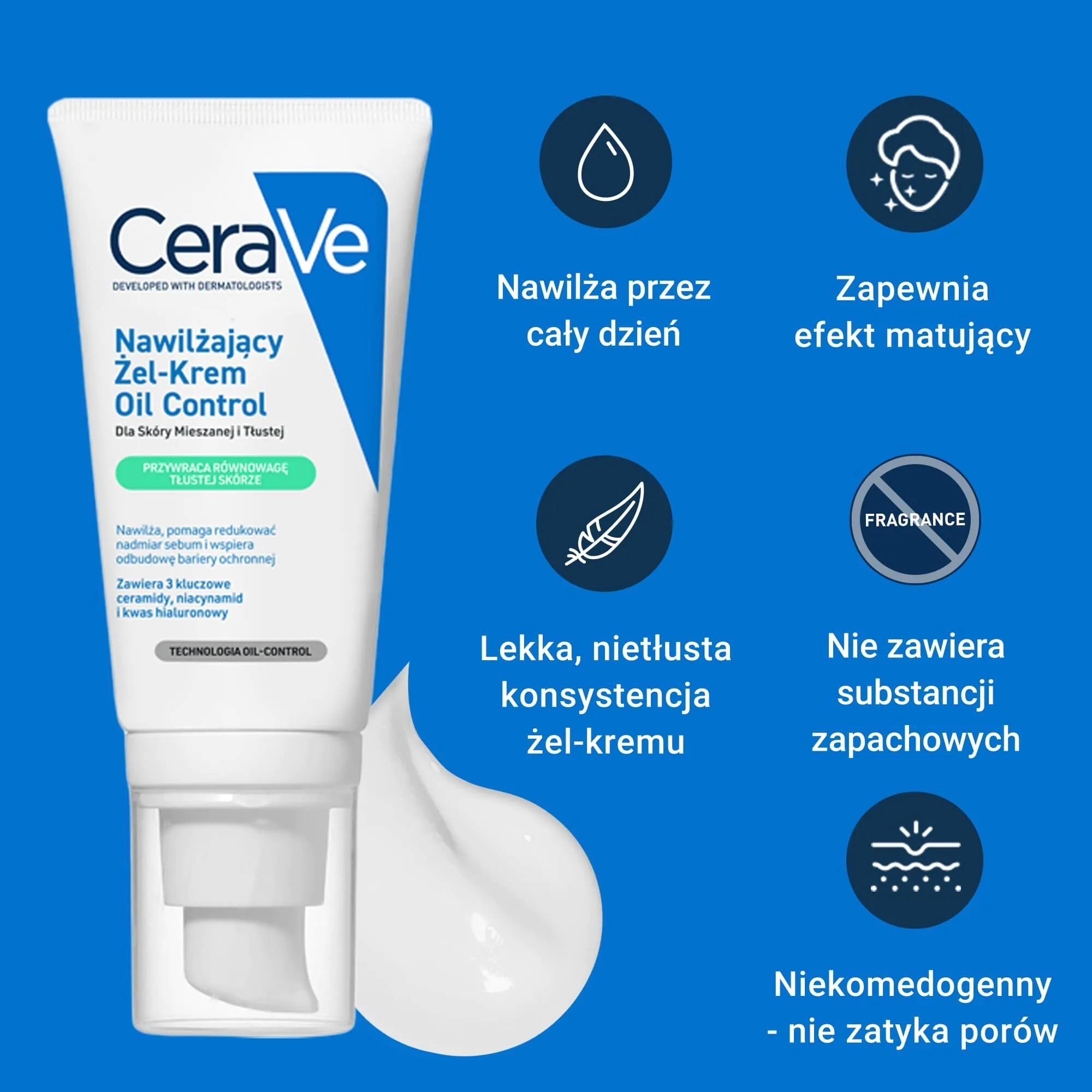 Cerave Oil Control hidratantna gel-krema za kombinovanu i masnu kožu