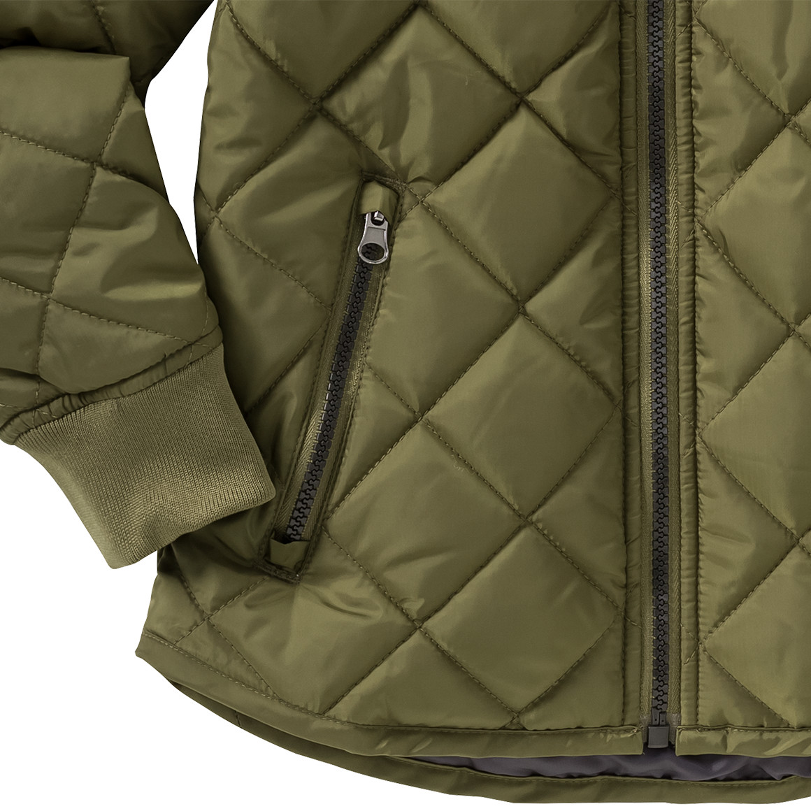 Jungen Steppjacke mit Rippkragen