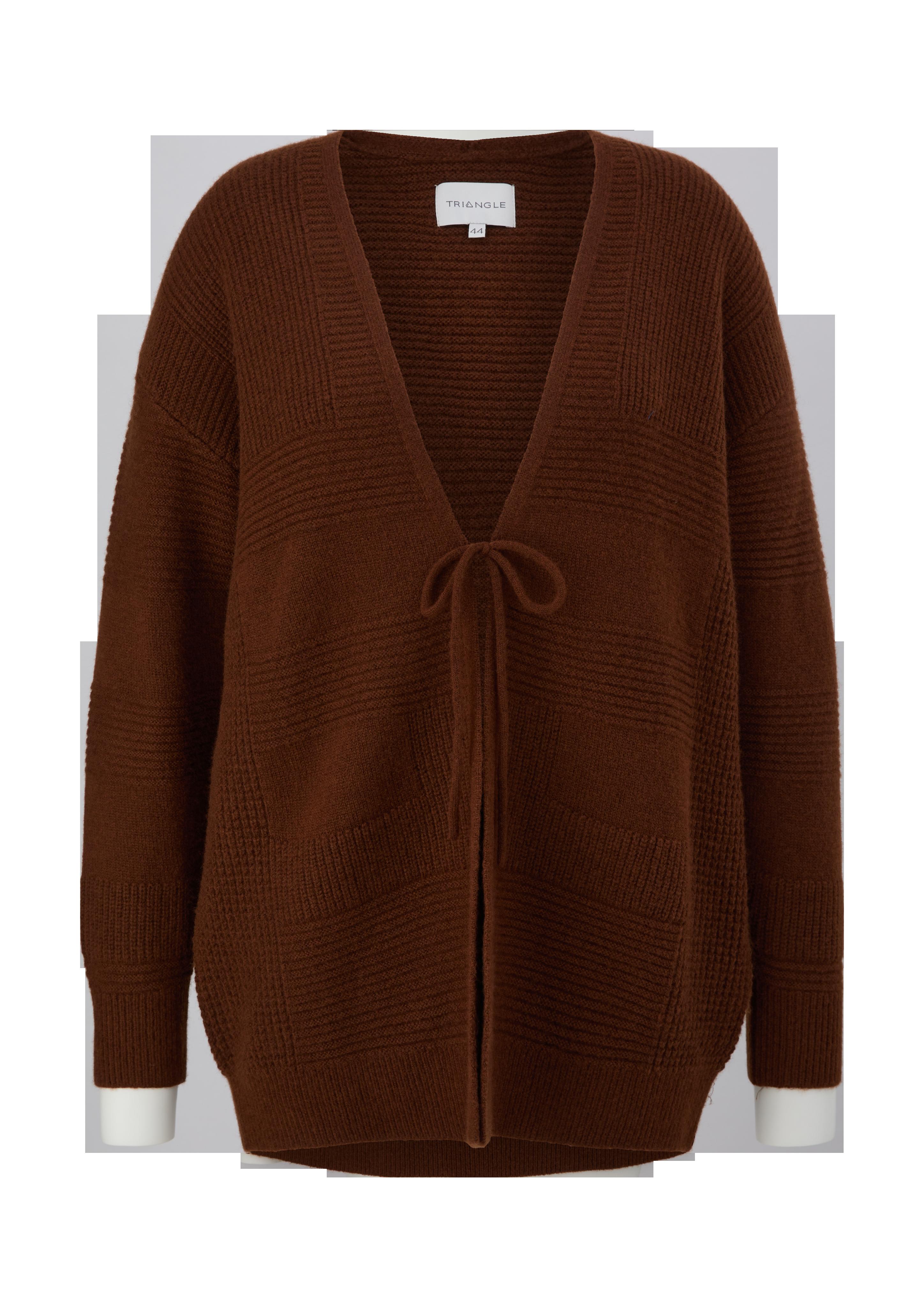 Strickjacke mit Bindeband  2136637-8797