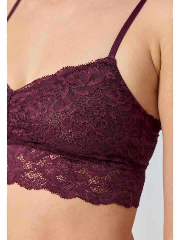 SNOCKS Spitzen-BH Damen 1 Stück in Weinrot günstig kaufen
