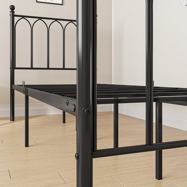 HAUSS SPLOE Metallbett Metallbett Bettgestelle Einzelbett Bettrahmen (90x190cm)