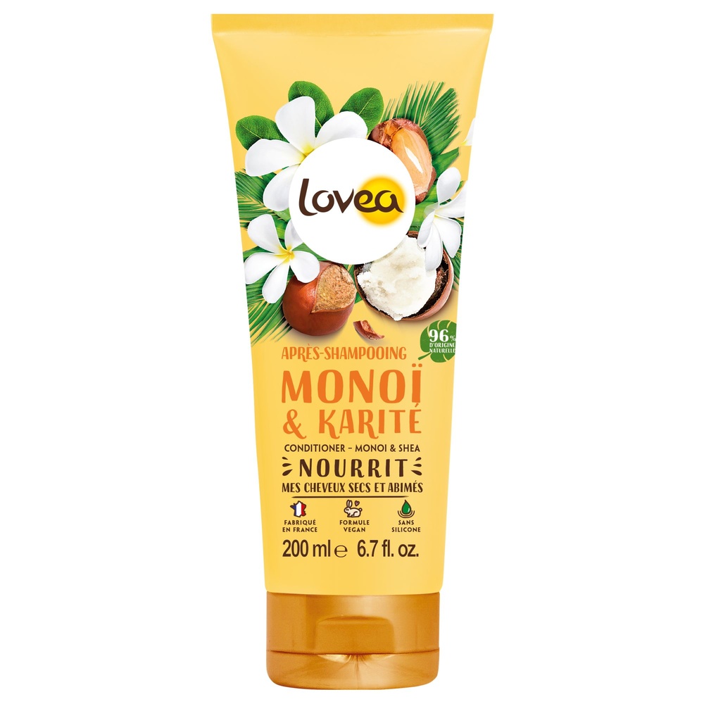 lovea Après-Shampooing Monoï & Karité Après-Shampooing - Cheveux Secs et Abîmés