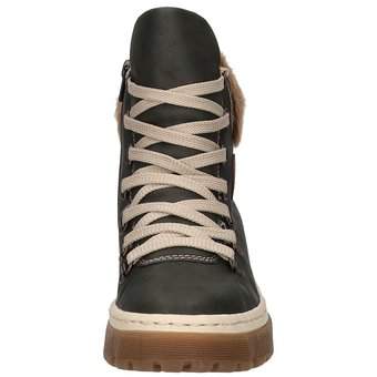 Rieker Schnür Boots in grün