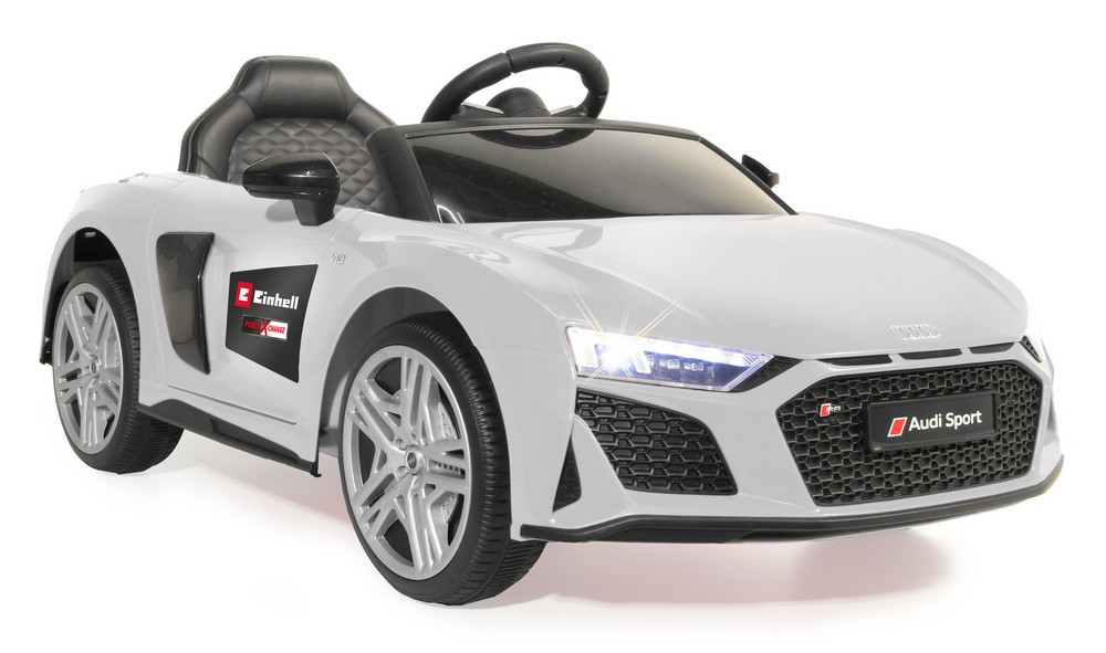 Jamara e.K. JAMARA-461805-Ride-on Audi R8 Spyder 18V weiß Einhell Power X-Change inkl. Starter Set