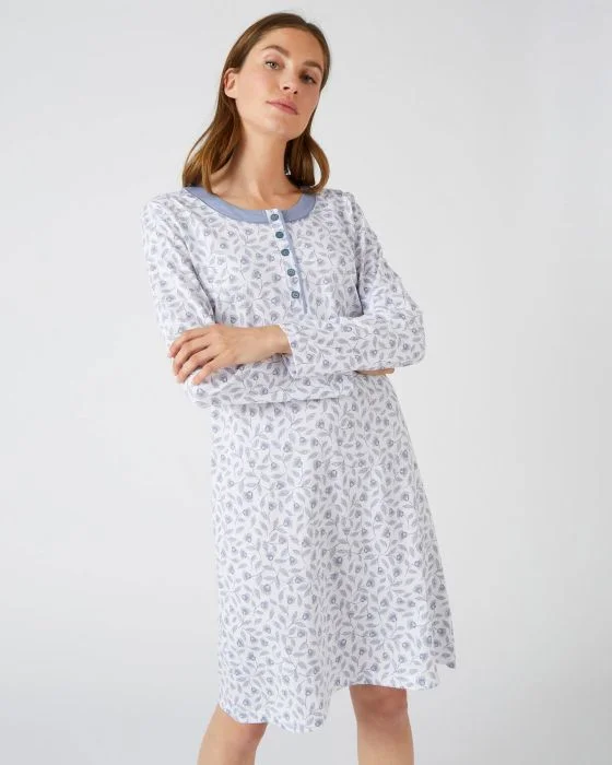 Chemise de nuit jersey manches longues