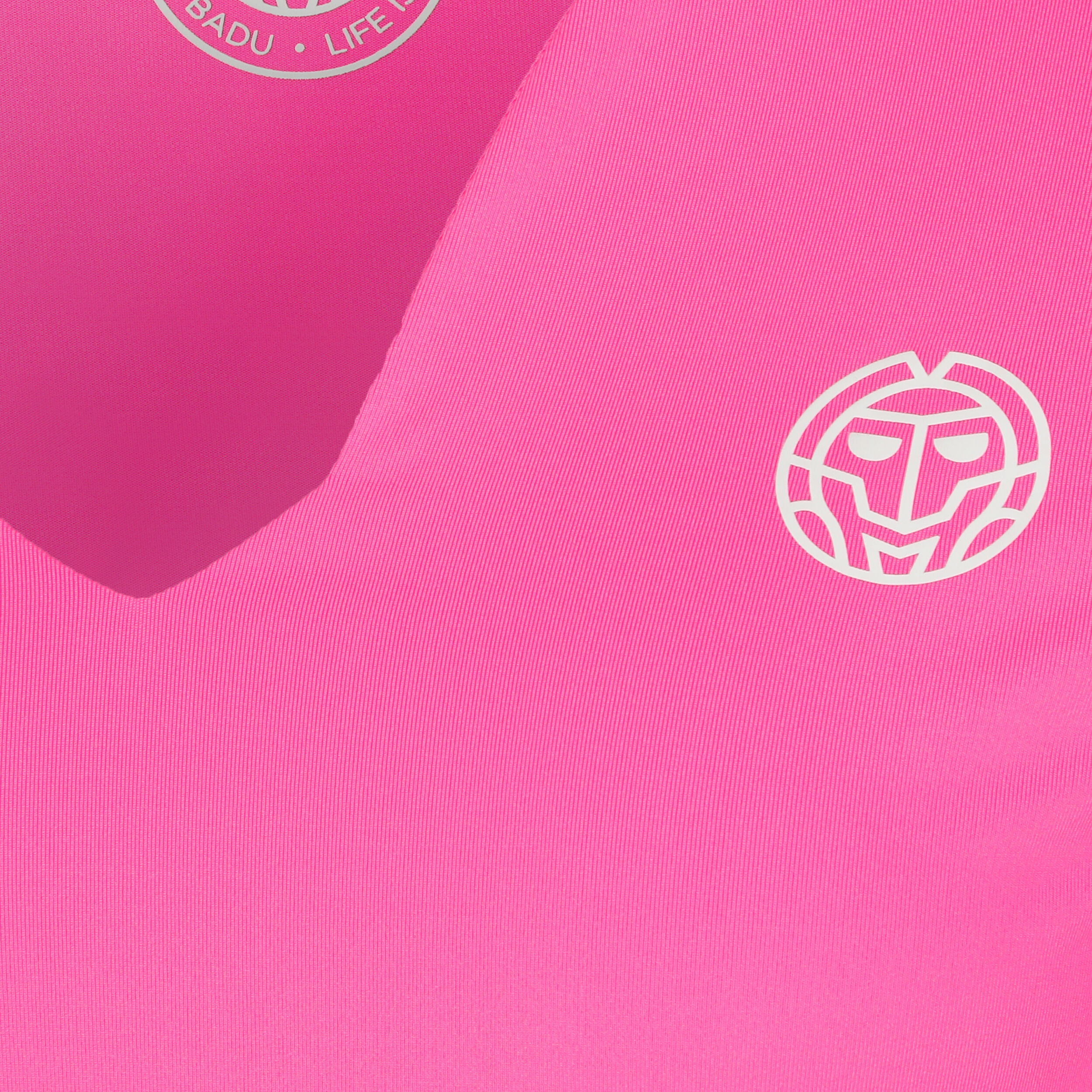 Crew V-Neck Longsleeve Damen - Pink
