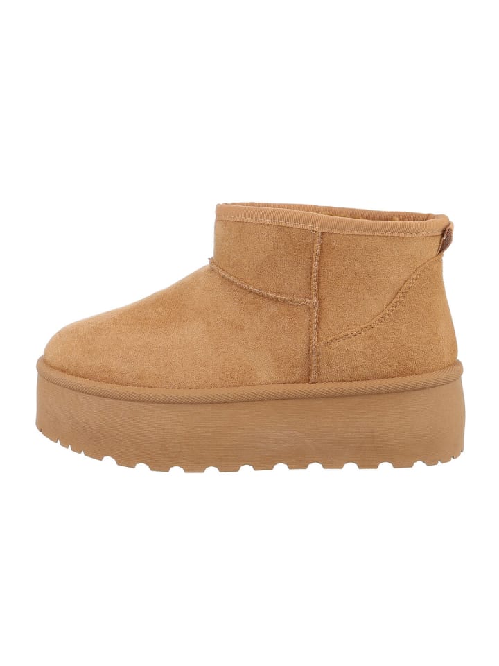 Ital-Design Stiefelette in Camel günstig kaufen