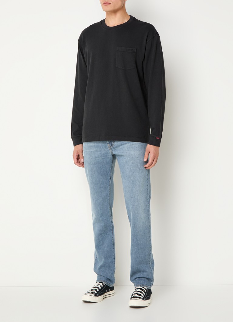 Tricou Levi's cu mânecă lungă și buzunar la piept