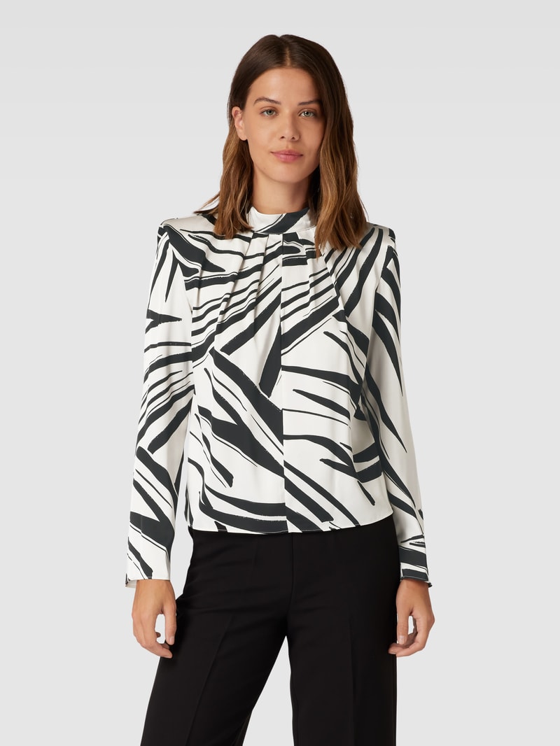 Bluse mit Turtleneck Modell 'DELFINA' in offwhite