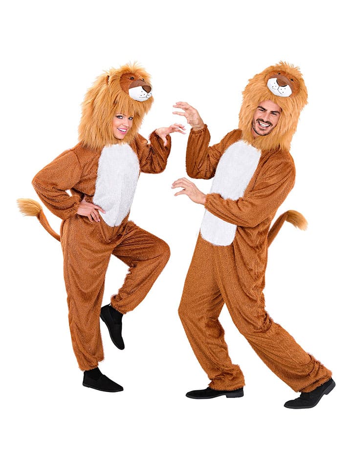 Carnival Party Kostümoverall ''Löwe'' in Hellbraun/ Weiß günstig kaufen