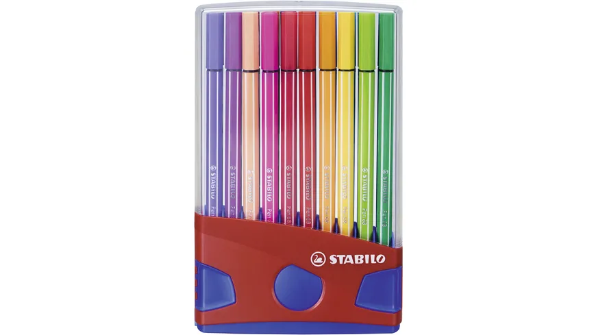STABILO® Premium Fasermaler Pen 68 ColorParade 20er-Klappbox sortiert
