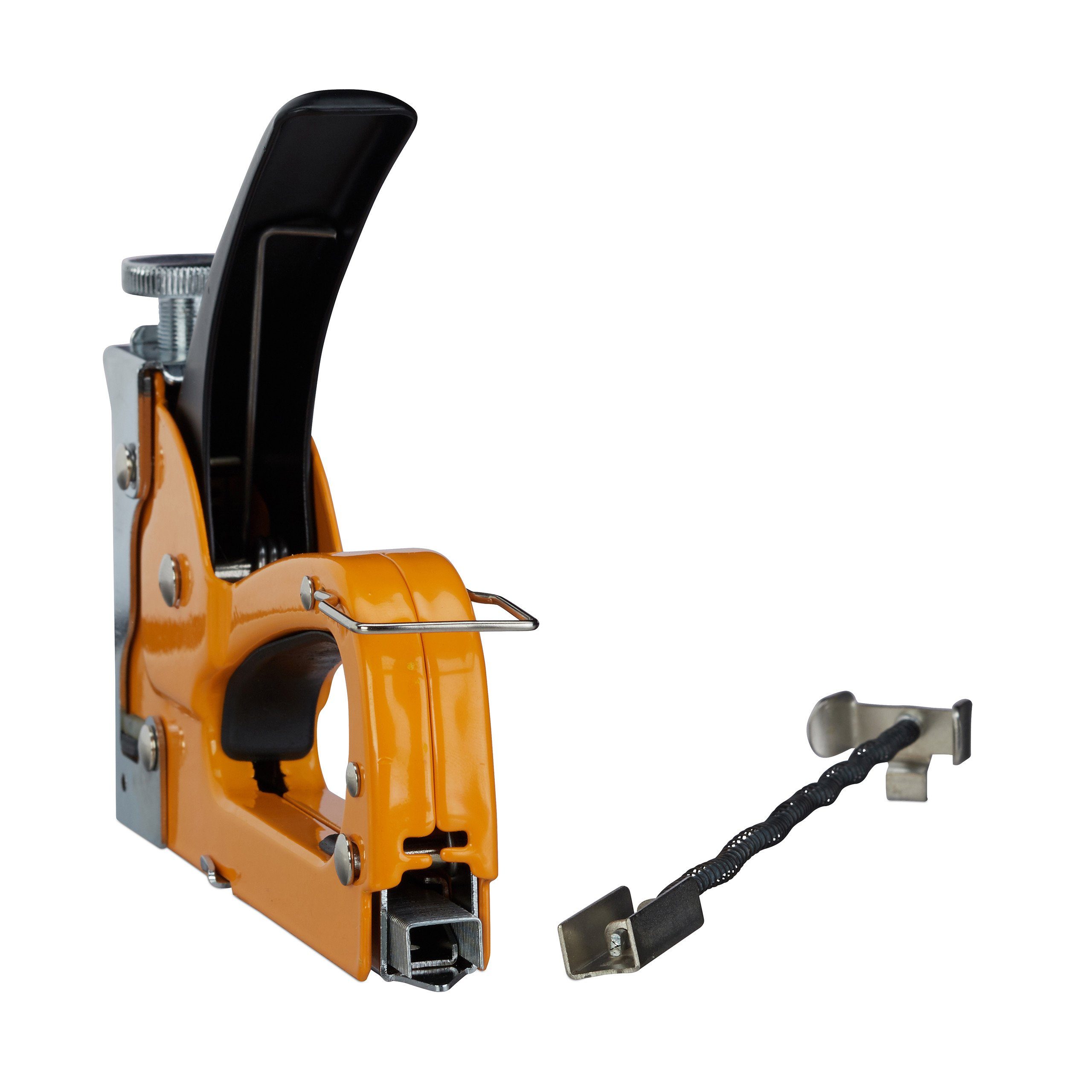relaxdays Handtacker Handtacker mit 500 Klammern
