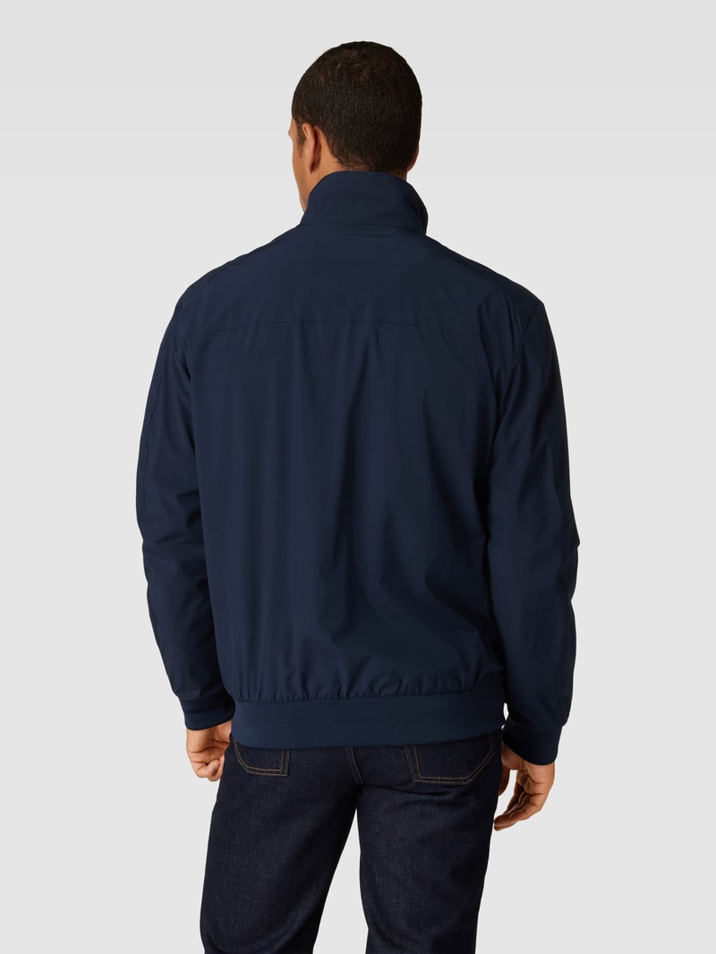 Jacke mit Stehkragen in marineblau