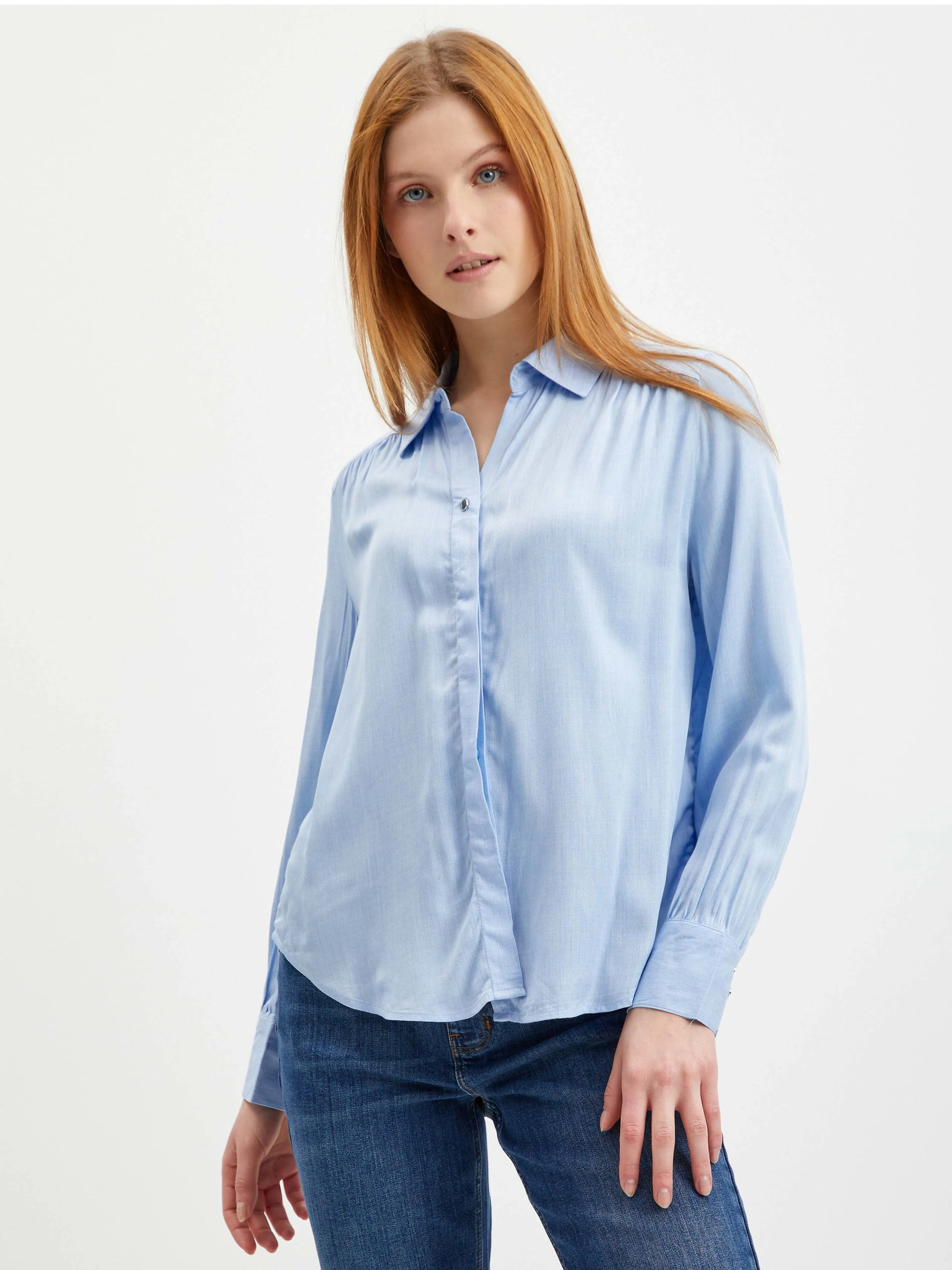 Hellblaues Damenhemd ORSAY