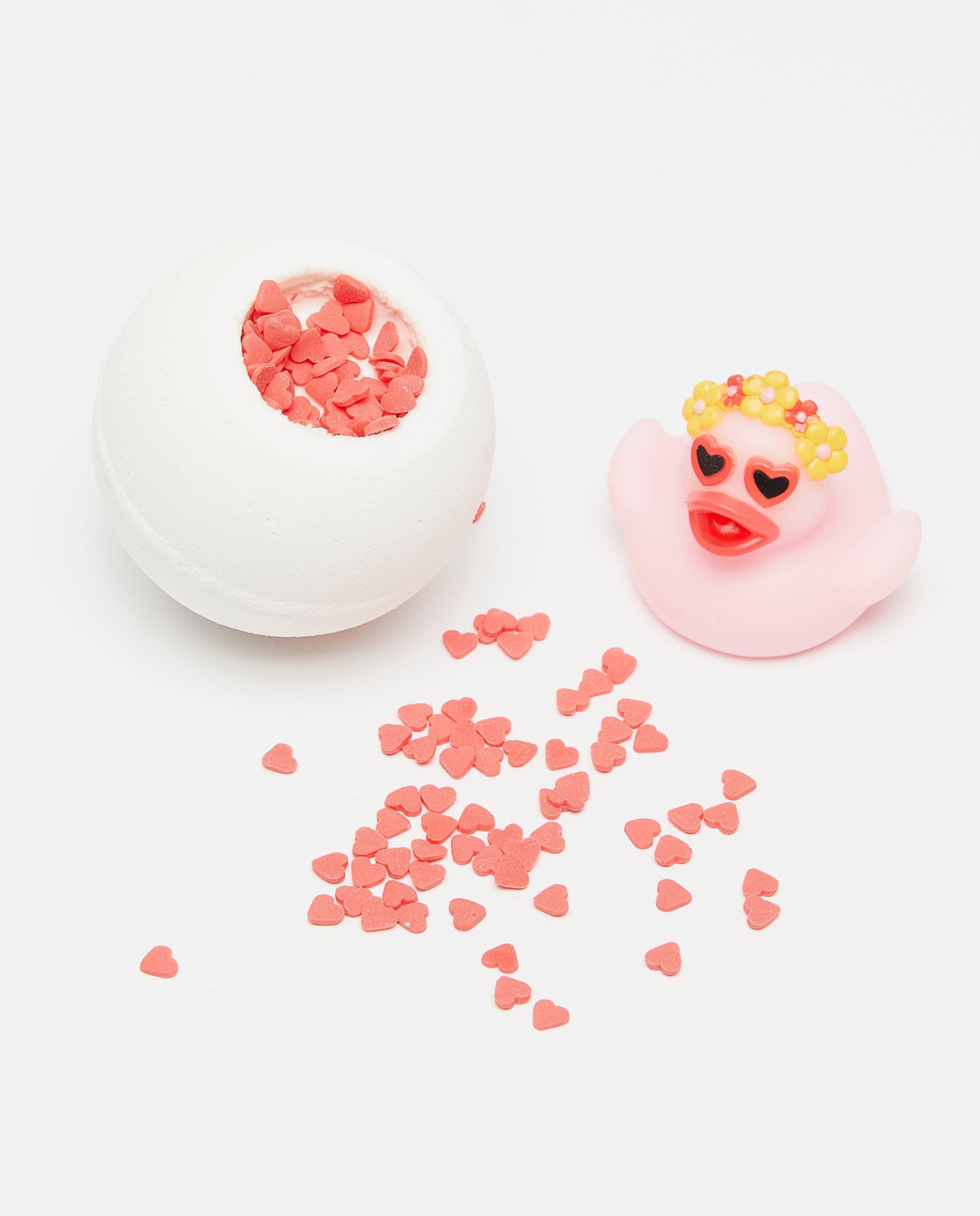 Set Isabelle Laurier: bombă de baie + rățușcă albă de cauciuc