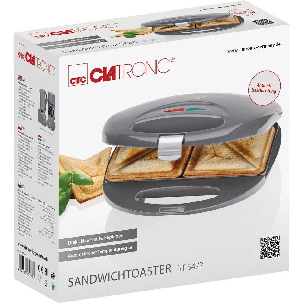 CLATRONIC Sandwichmaker Sandwichtoaster ST3477