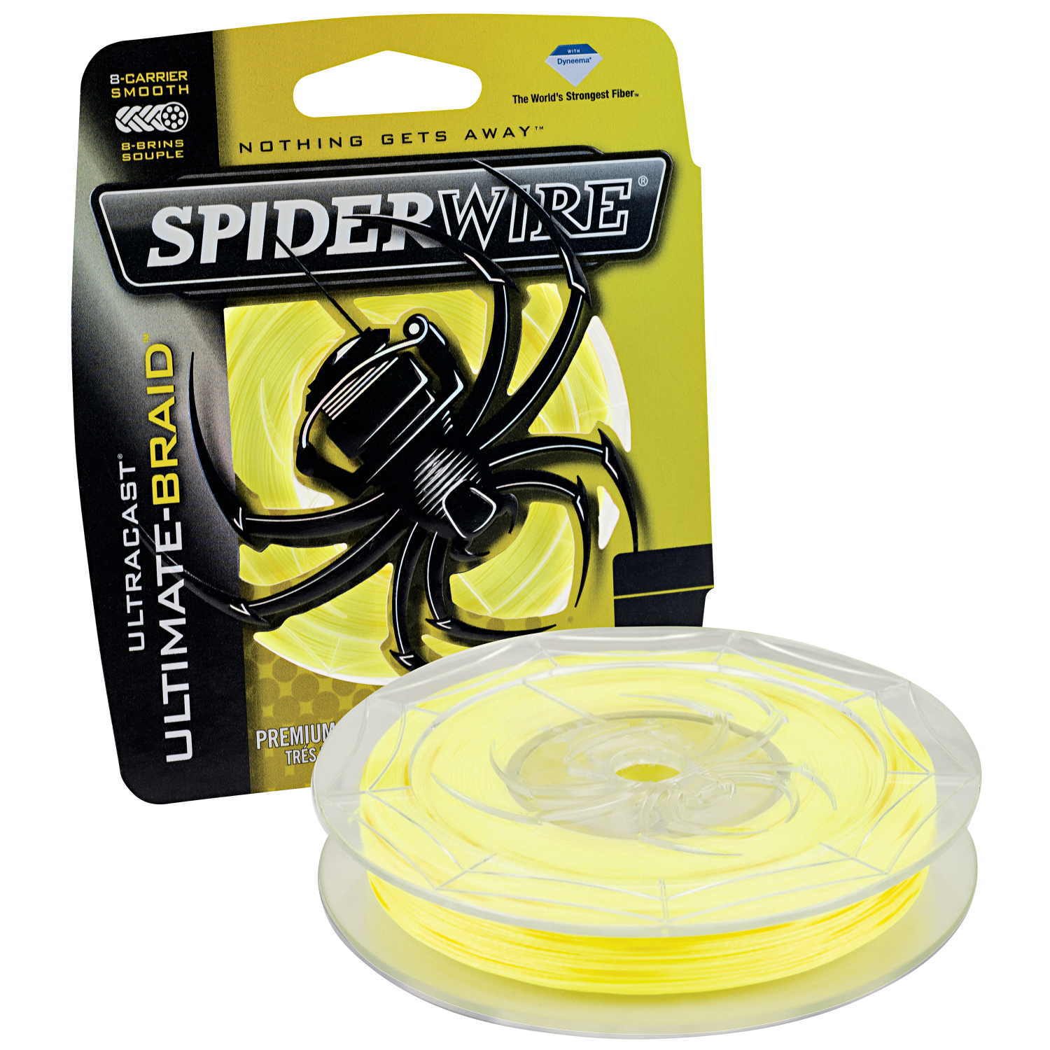 Spiderwire Angelschnur Ultracast 8 Carrier (gelb, 110 m)