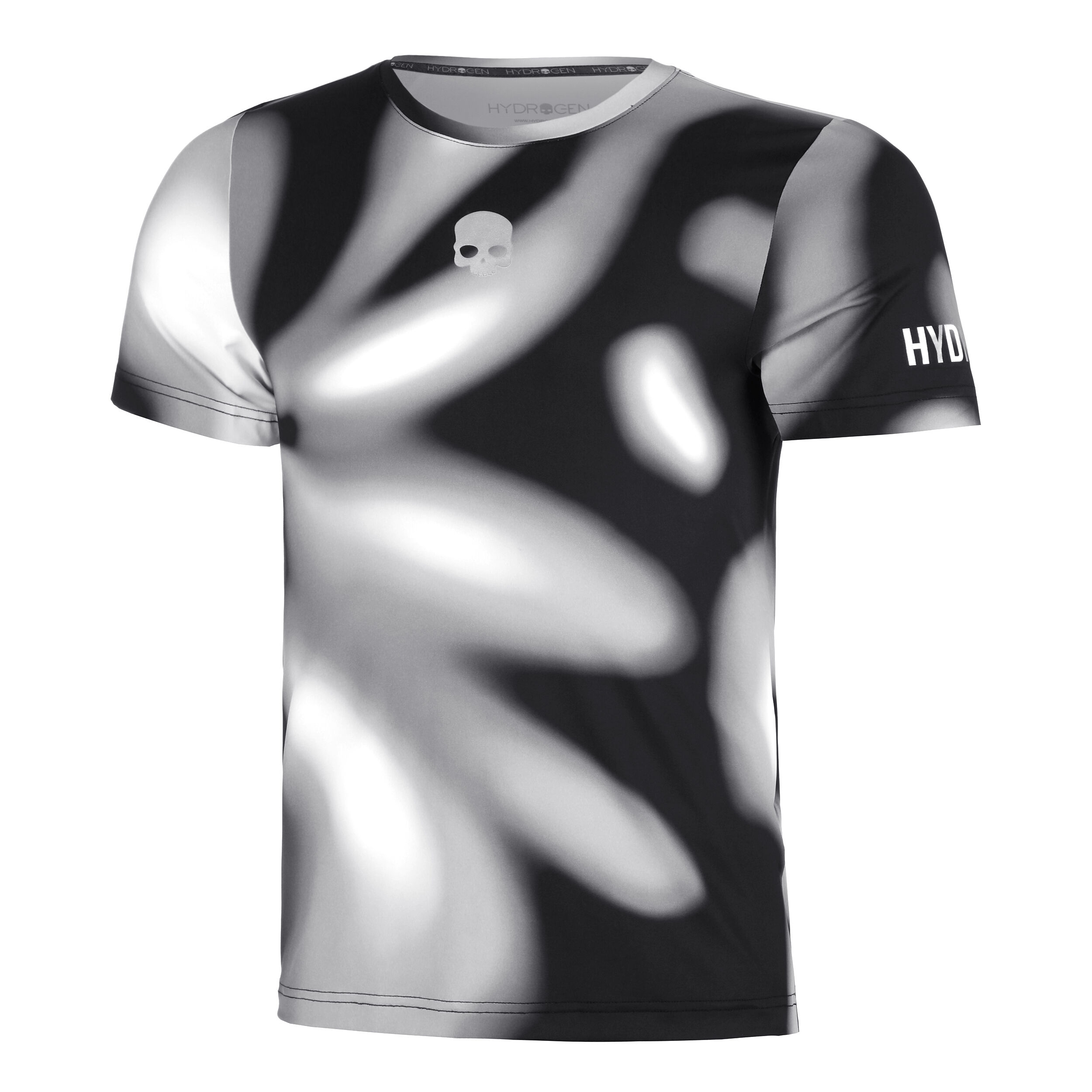 Psychedelic Tech T-Shirt Herren - Grau, Schwarz