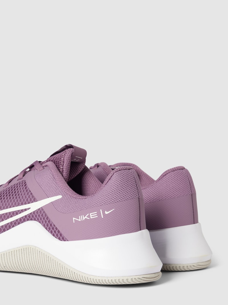 Sneaker mit Label-Print in flieder