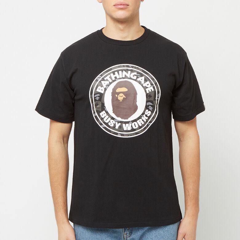 A Bathing Ape Bape Distortion Busy Works Tee M black/black