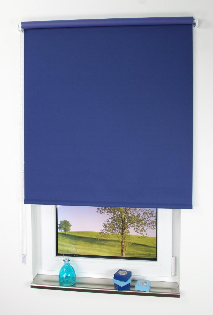 Bella Casa Seitenzugrollo 082 x 180 cm dunkelblau