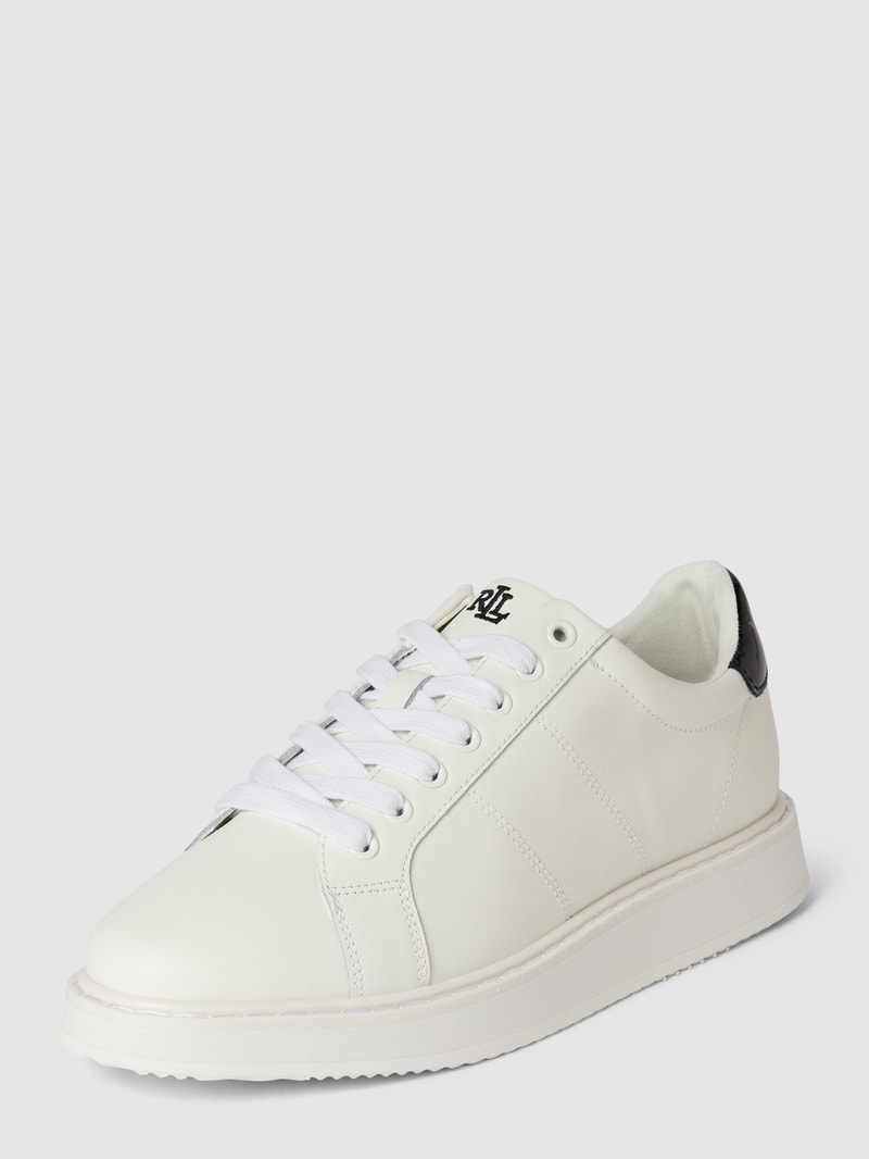 Sneaker mit Logo-Stitching Modell 'ANGELINE' in weiß