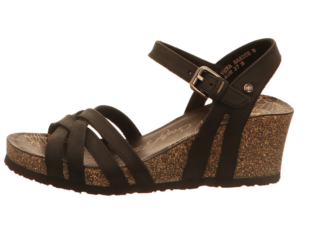 PANAMA JACK Keilsandalen schwarz