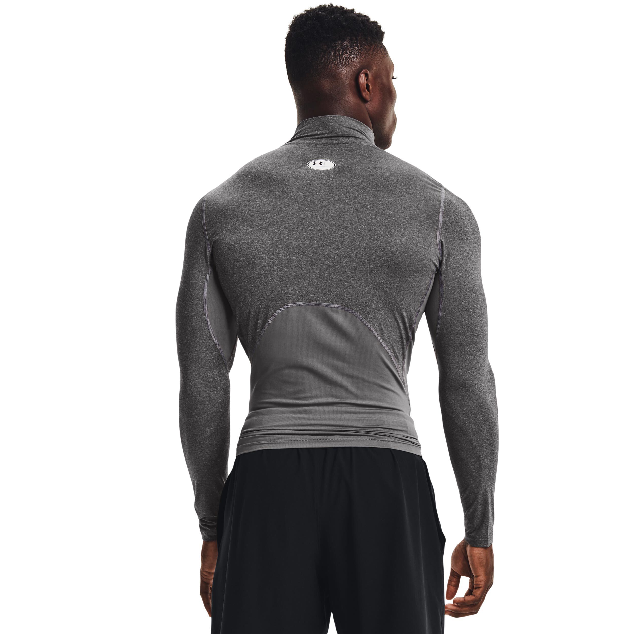 Heatgear Comp Mock Longsleeve Herren - Grau