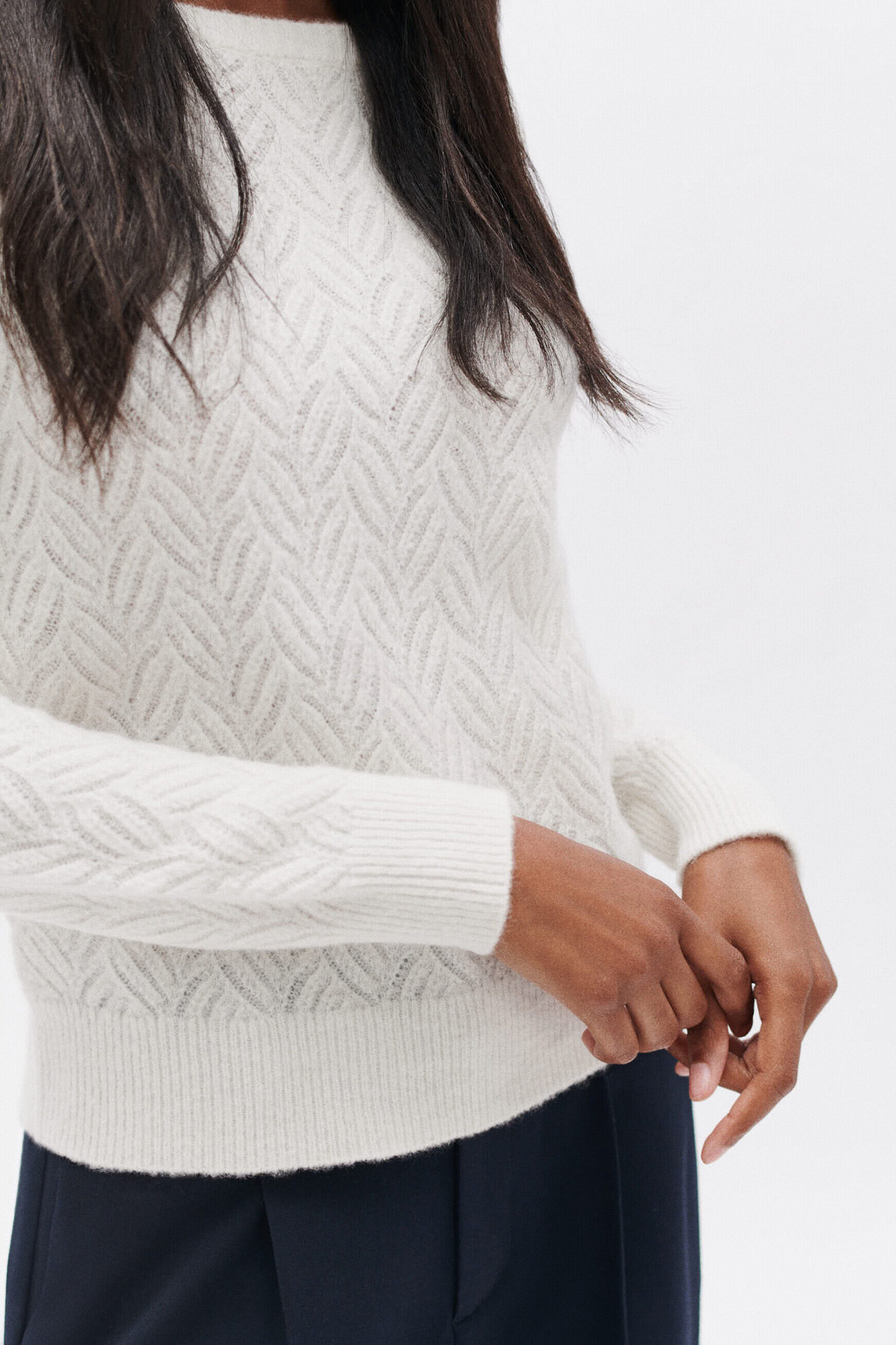 Pull masha ivoire femme