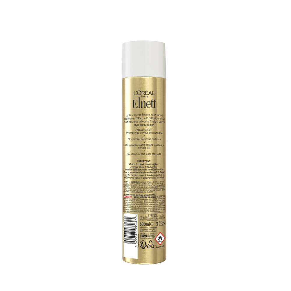 L'Oréal Paris L'Oréal Paris Elnett Satin Laque Fix Forte Protection Couleur 150ml Laque Fixation Forte