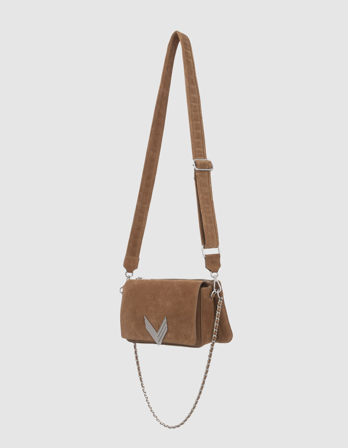 Le sac 111 Staten Island en cuir de vachette velours femme