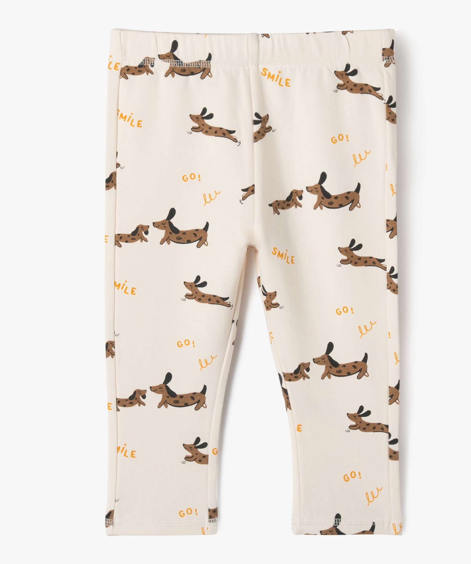 Legging en molleton imprimé bébé Garçon blanc | GEMO