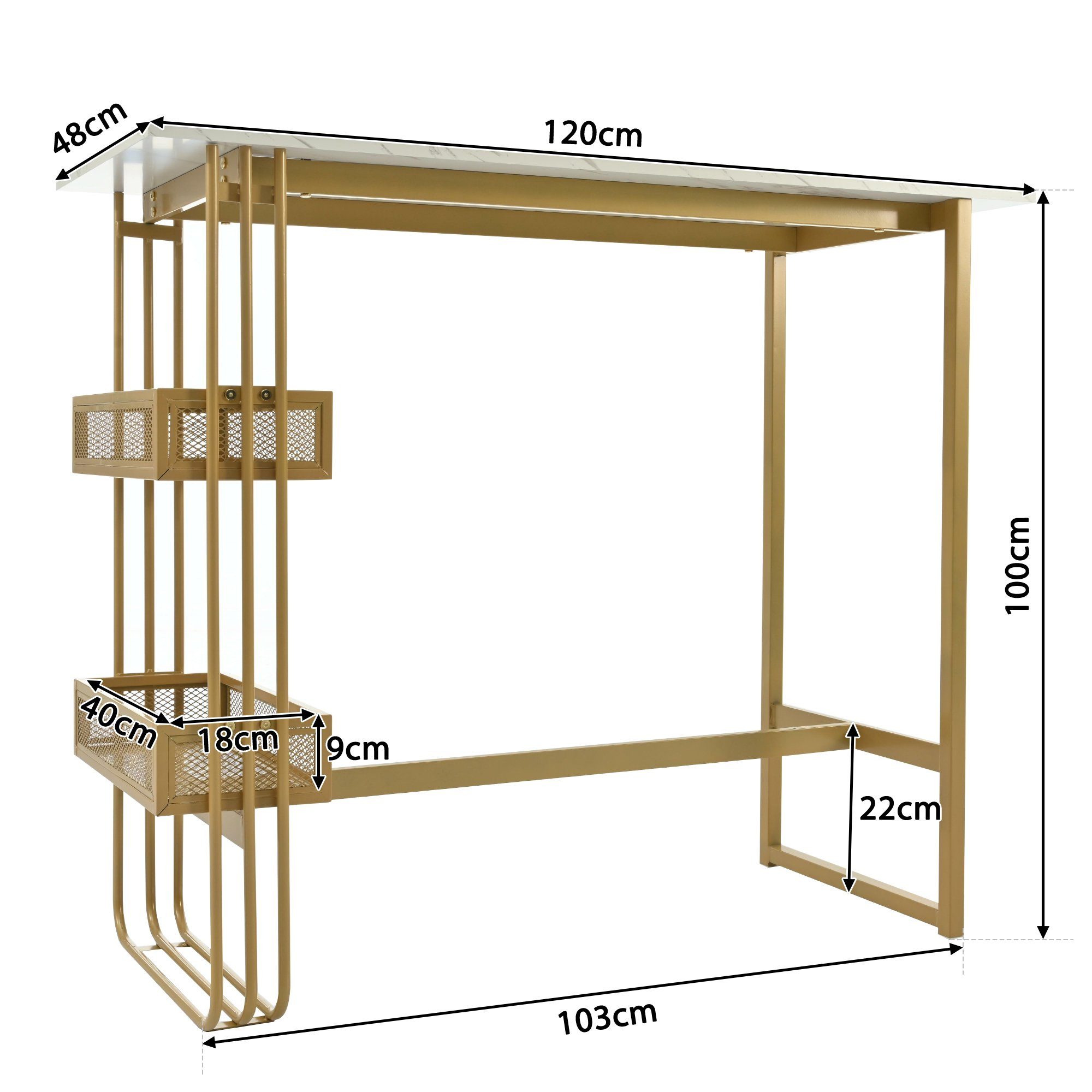 REDOM Bargruppe Stehtisch mit Lagerregal Barstühle Samt ​, (3-tlg), Bartisch mit 2er BarHocker Set