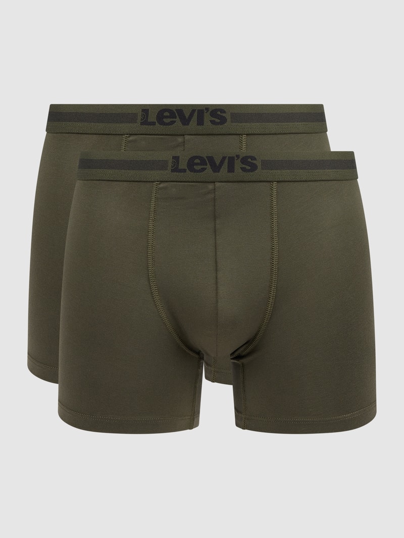 Trunks mit Stretch-Anteil im 2er-Pack in khaki