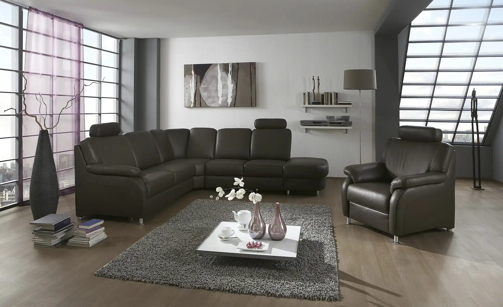 Kollektion Kraft Ecksofa aus Leder Ole
