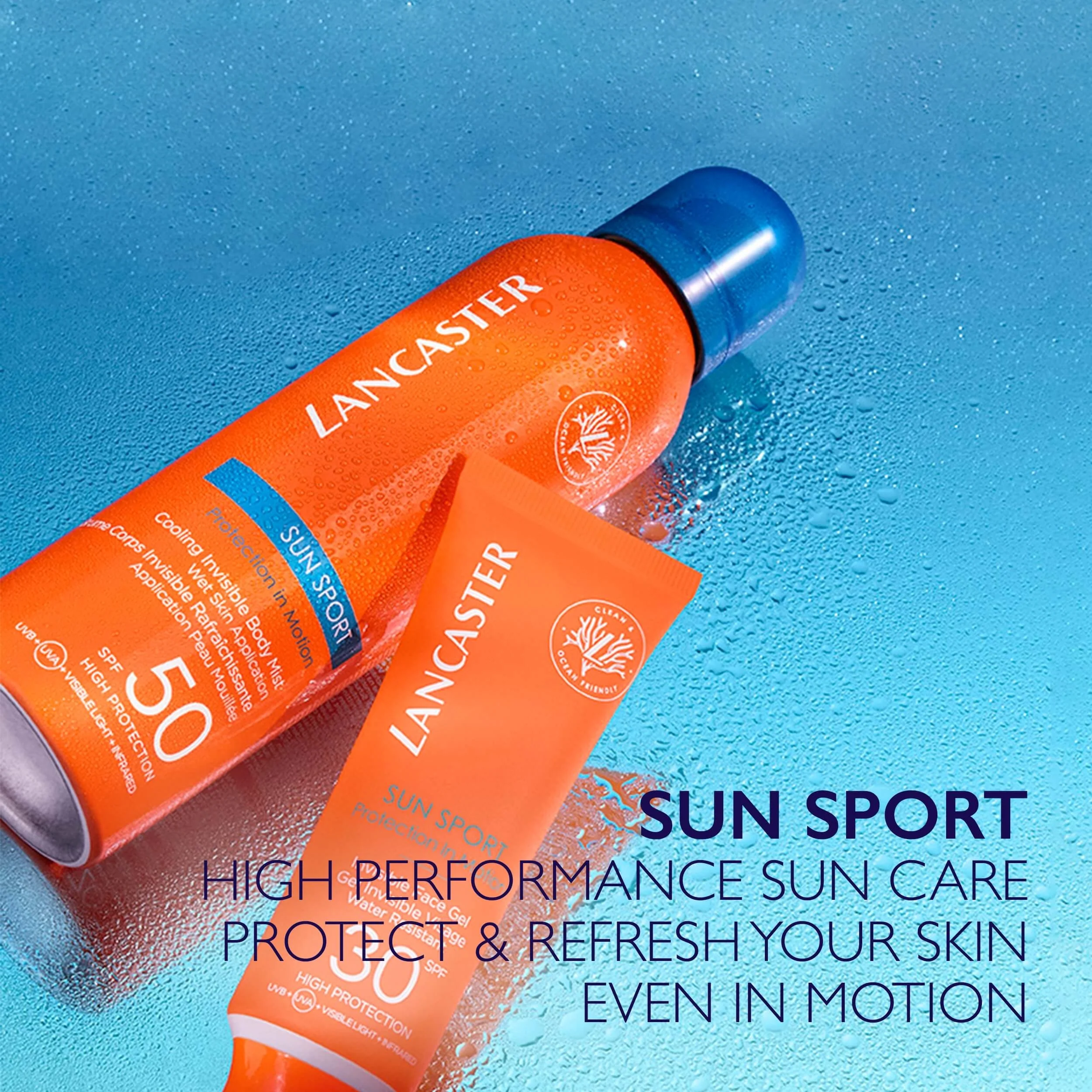 Sun Sport Cooling Invisible Body Mist SPF50 - augstas aizsardzības saules aizsargsprejs ķermenim.