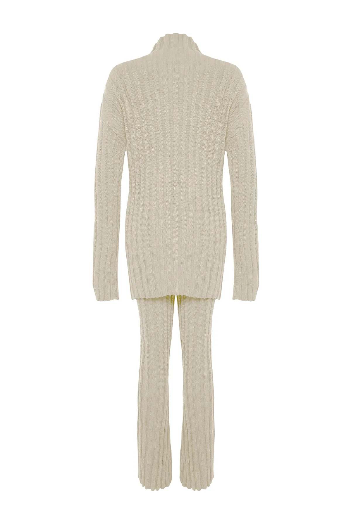 Trendyol Collection  Stone Corded Basic Pants Strickoberteil und -unterteil-Set TWOAW24AU00013