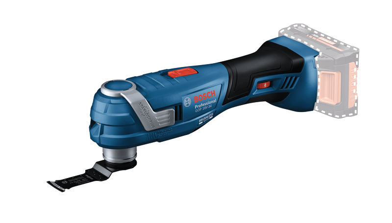 Bosch Blauw 0615A500BV Kit d'outils Accutoolkit 5 outils 18V GSR 18V-65, GDX 18V-285, GKS 18V-57-2, GOP 18V-34, GST 18V-125 S 2x GBA 5.0Ah accu's en lader GAL 12V-18V-80 dans une sacoche à outils