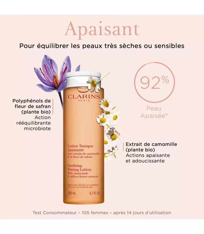 LOTION TONIQUE APAISANTE – PEAUX TRÈS SÈCHES OU SENSIBLES Lotion tonique